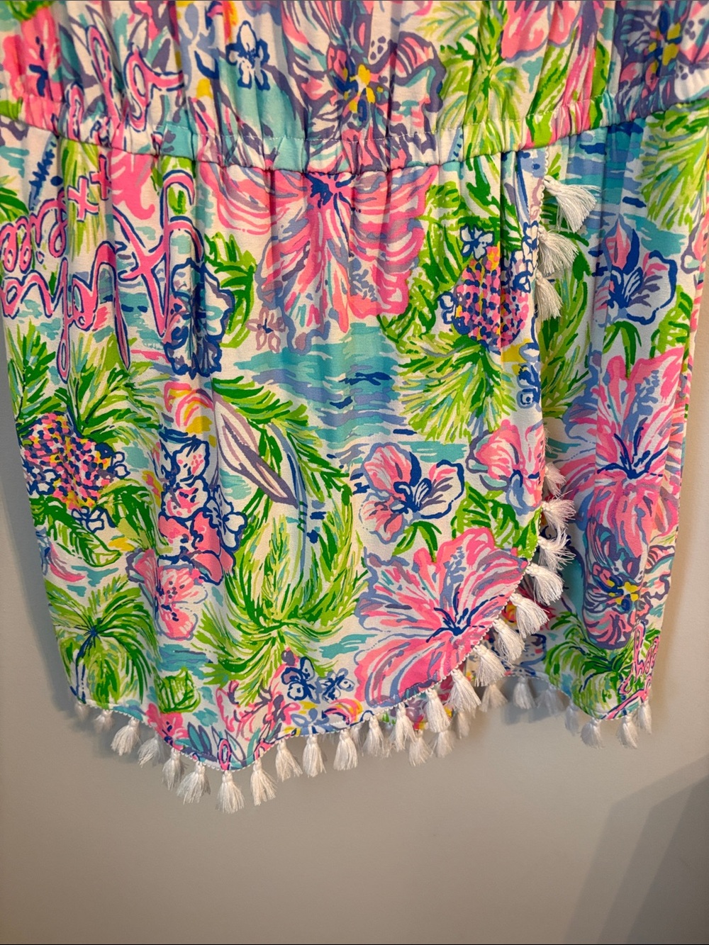 Lilly Pulitzer Jarrett Romper Small Lilly Loves Hawaii Print EUC Resortwear - Picture 5 of 7